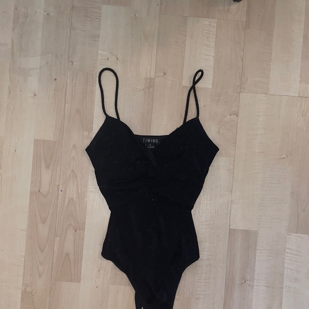 Sparkly Black Bodysuit